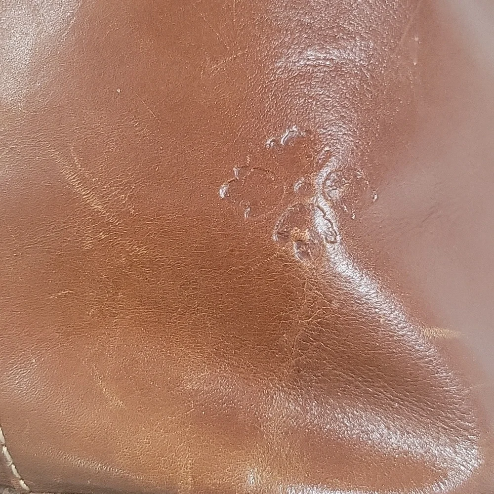 Patricia Nash Classic Brown Distressed Leather Backpack